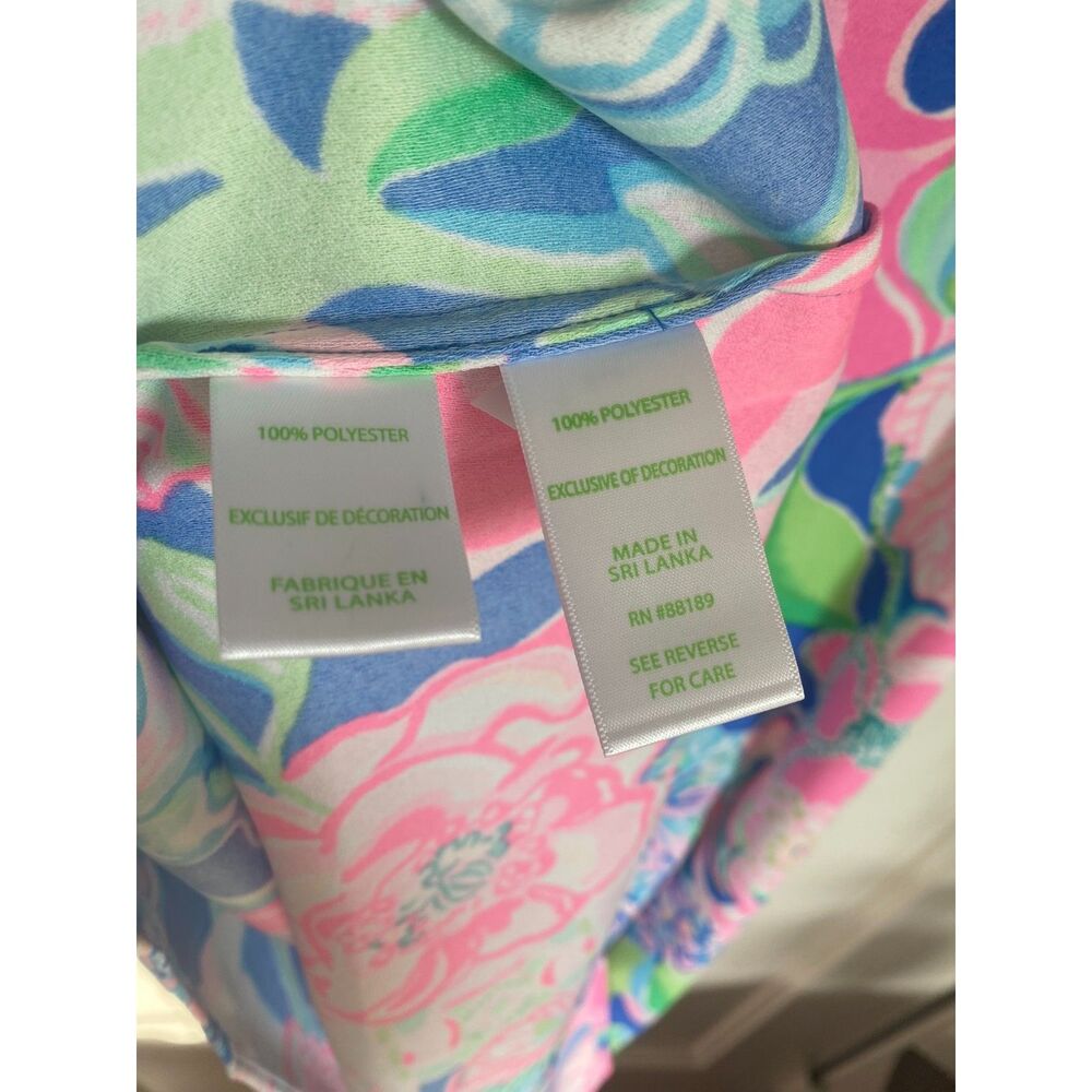 NWT Lilly Pulitzer Jane Shift Dress Size 10 Blue Pink Lace - Picture 6 of 7